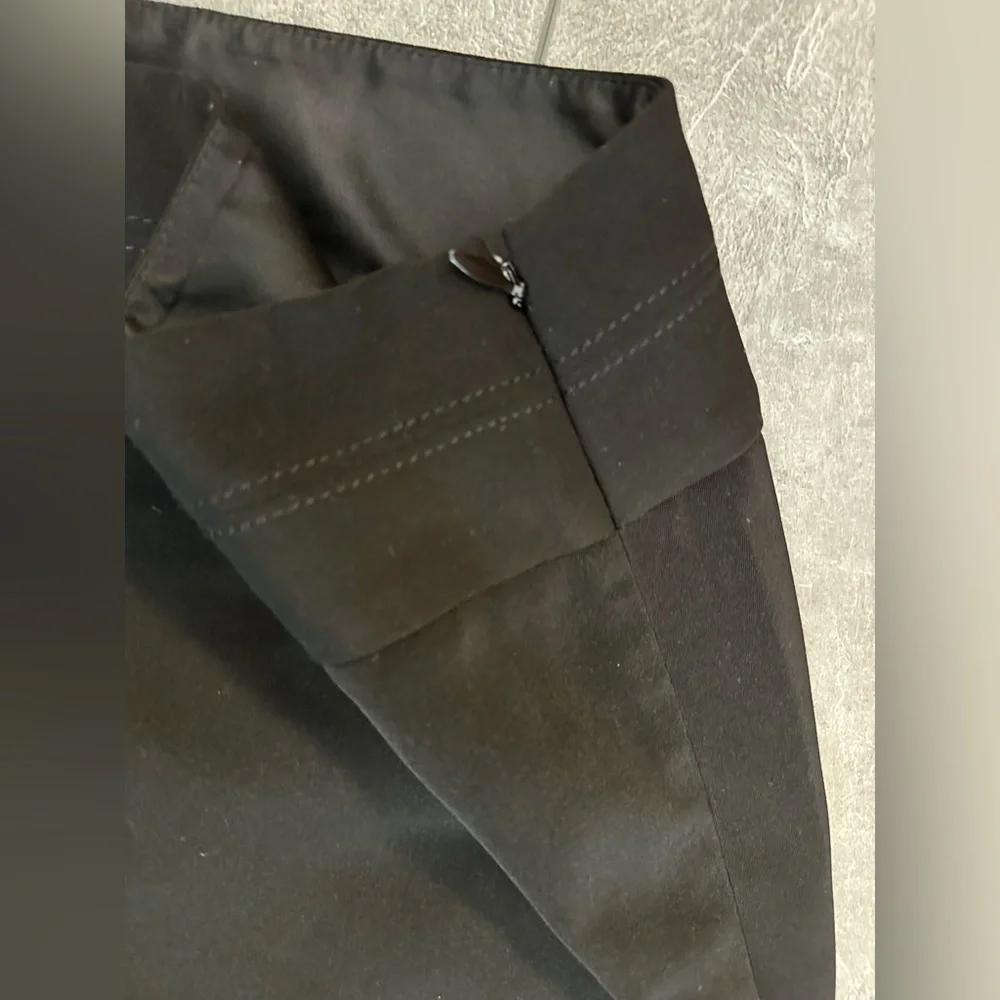 White House Black Market Black Flare Leg Dress Pants Slacks Size 0S VGUC